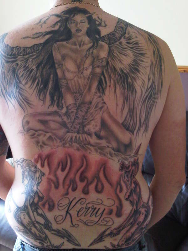 angel & deamons tattoo