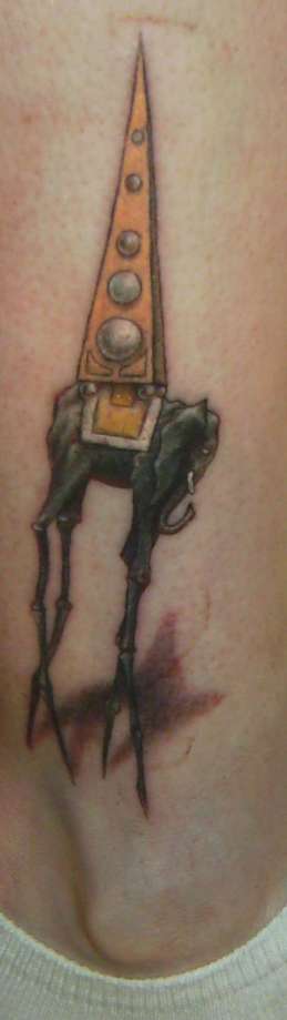 Dali Elephant tattoo