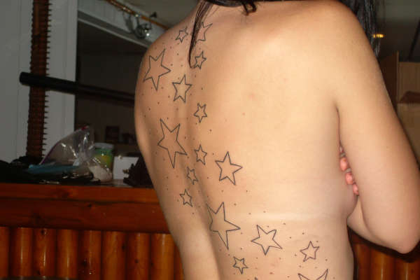 stars on my back tattoo