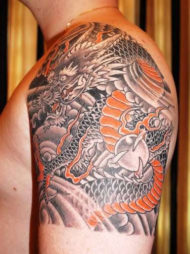 dragon half sleeve tattoo designs