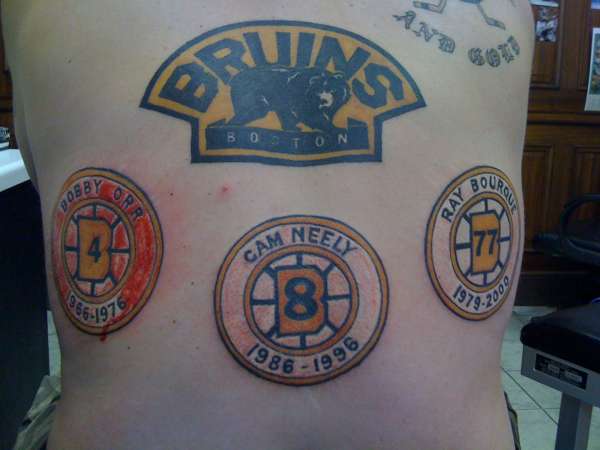bruins tat colored today tattoo