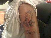 praying hands tattoo
