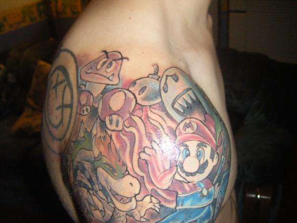 My nintendo tat!!! tattoo