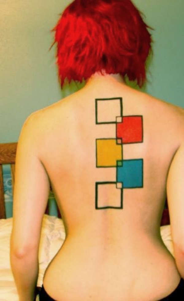Squares tattoo