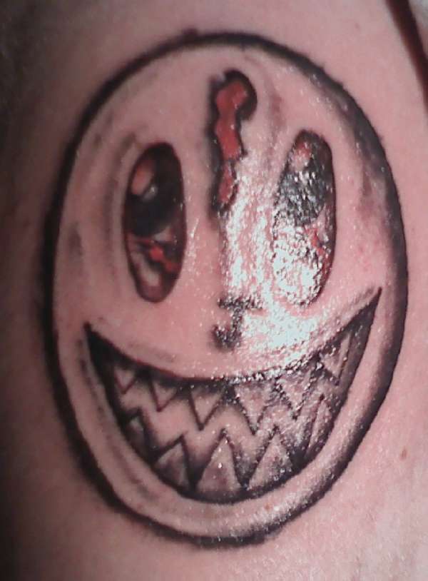 1st evil smiley tattoo