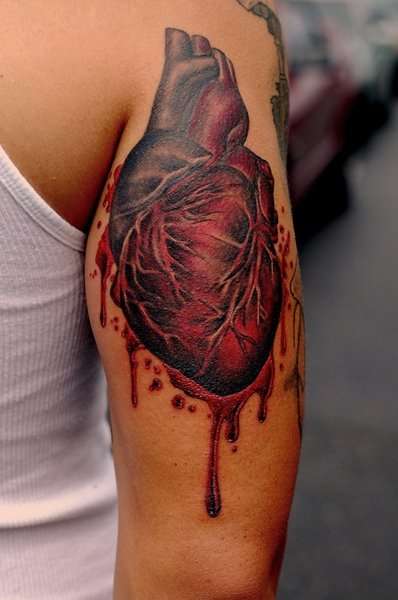 Anatomical Heart tattoo