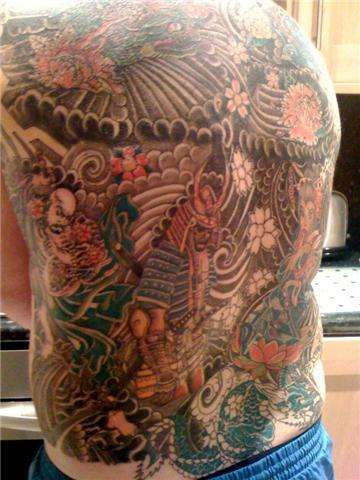 Jeff back peice by rob gillham tattoo