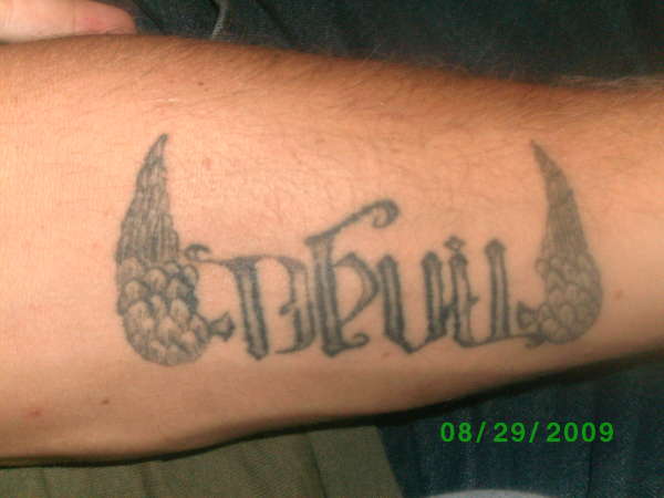 angel and devil tattoo