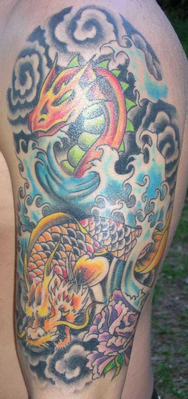 japanese half sleeve+ tattoo