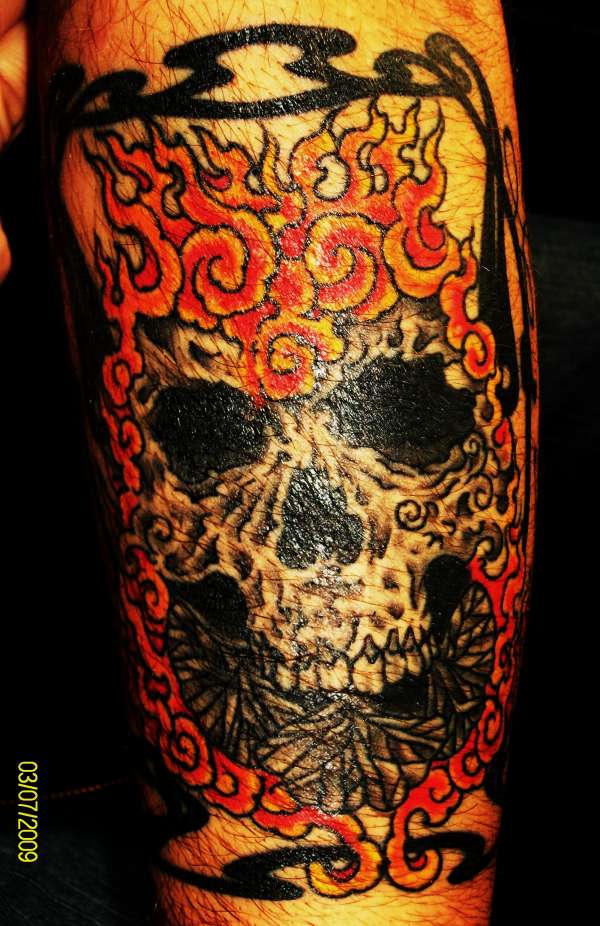 Fanning the flames tattoo