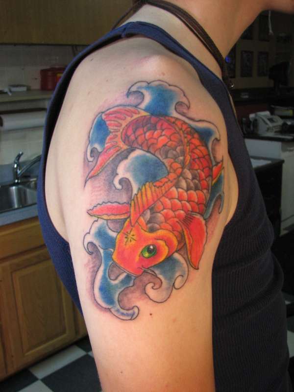 Koi carp tattoo