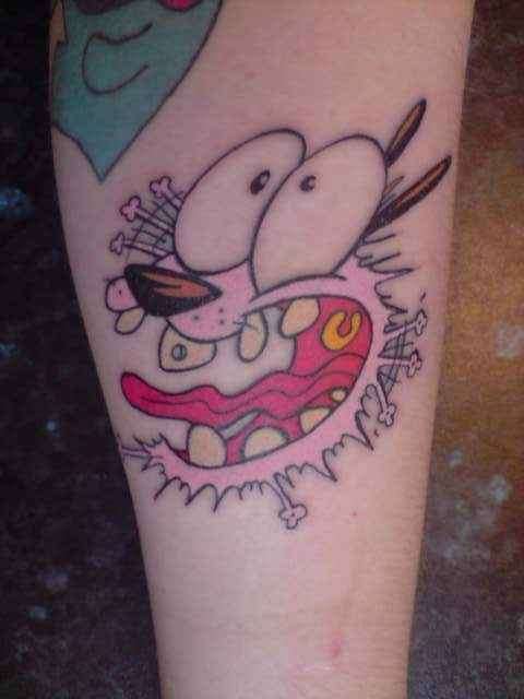 Courage The Cowardly Dog tattoo