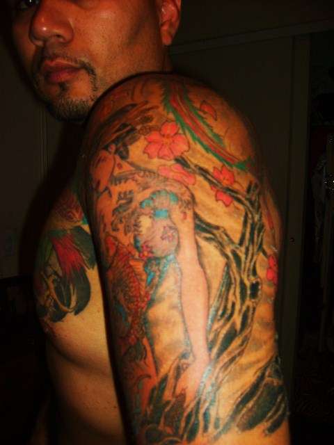 HUNG TATTOO PARLOR NAKED GEISHA tattoo