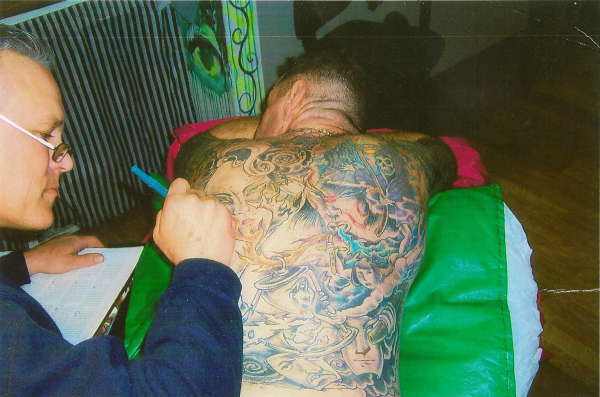 Perry's Back  -more tattoo