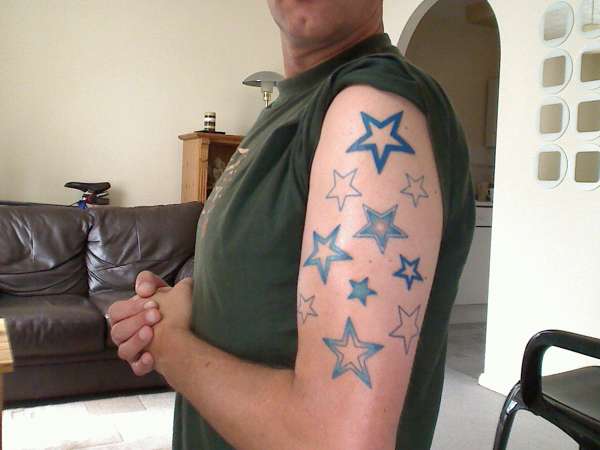 Random stars tattoo