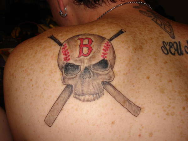 Red Sox skull tattoo tattoo