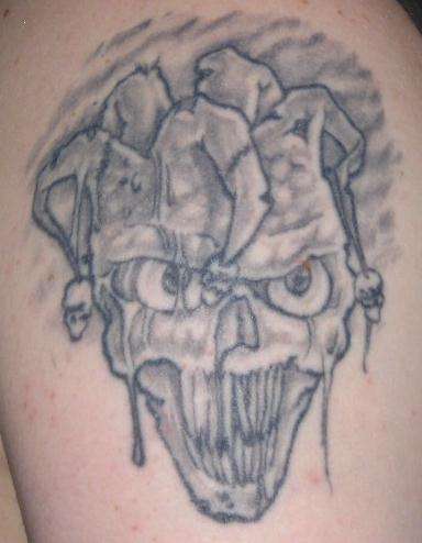 Skull Jester tattoo