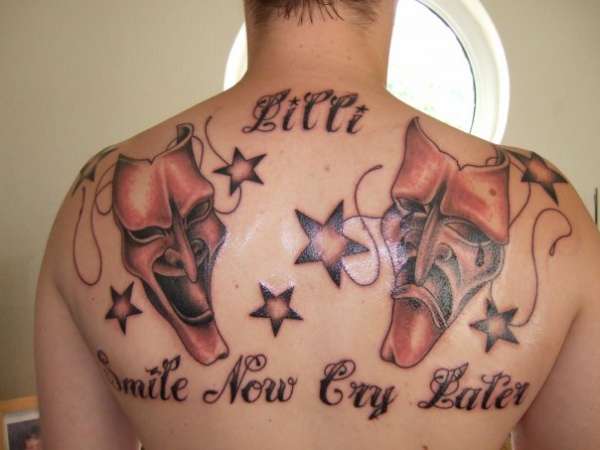 smile now cry later tattoo clipart peacesign