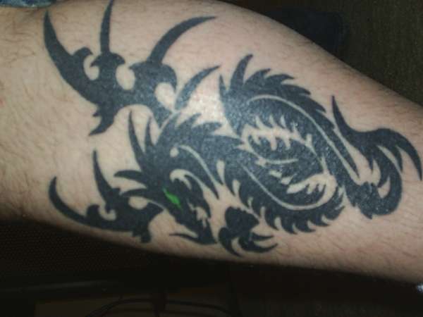 Tribal Dragon tattoo