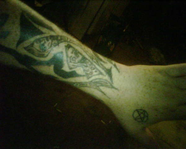 my first tattoo i ever did one myself tattoo