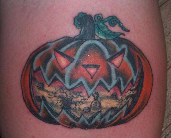 pumpkin tattoo