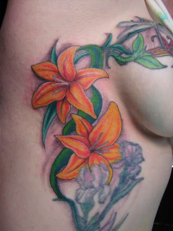 titty lillies tattoo