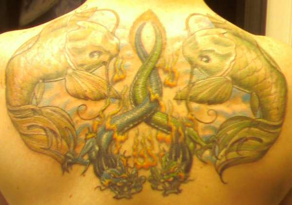 Koi and Dragons tattoo