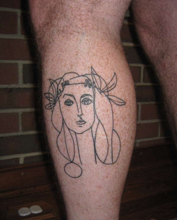 Picasso sketch tattoo