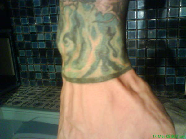 right arm unfinished tattoo
