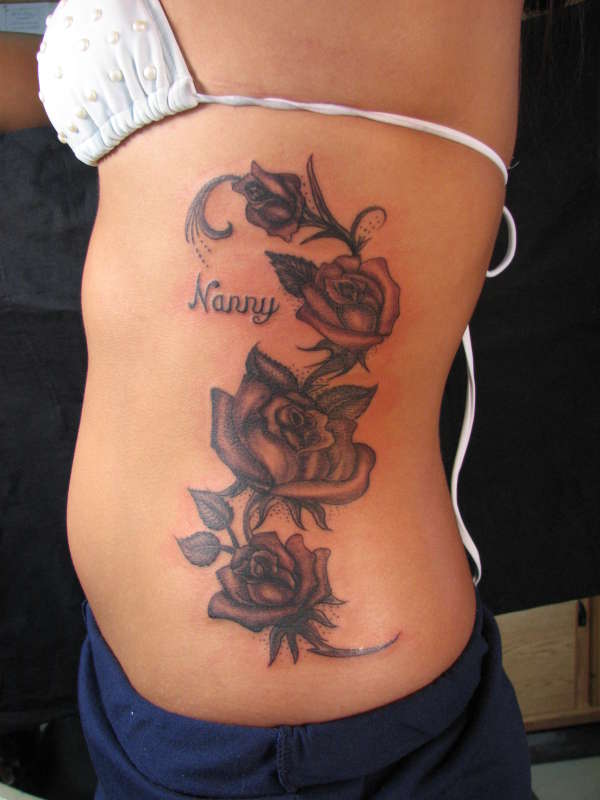 B and G Roses tattoo