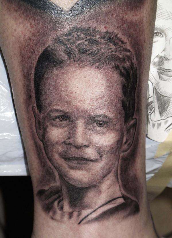 Childs Portrait tattoo