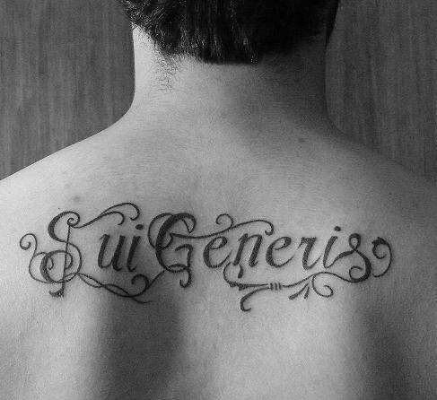 Sui Generis tattoo