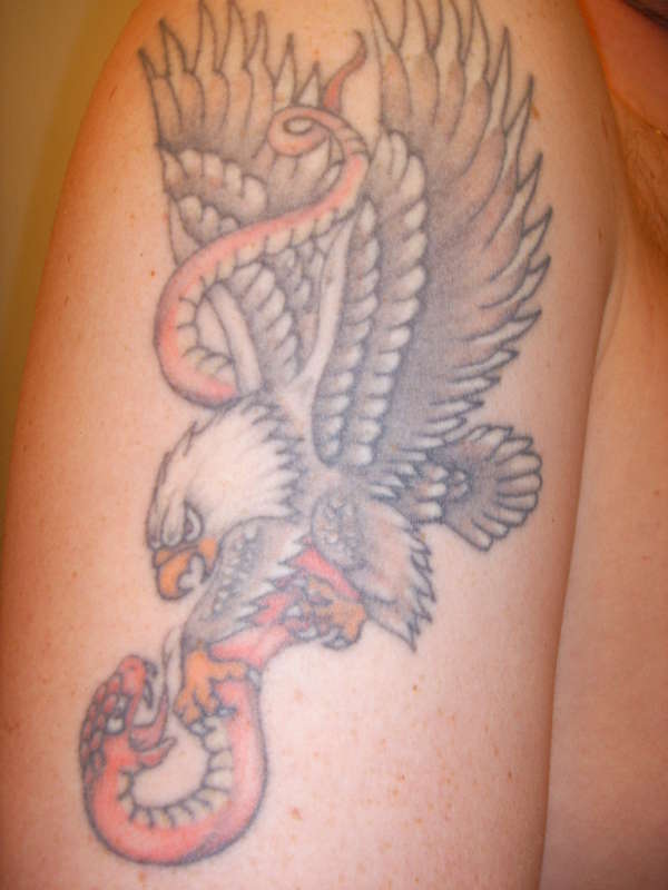 Eagle/Snake tattoo