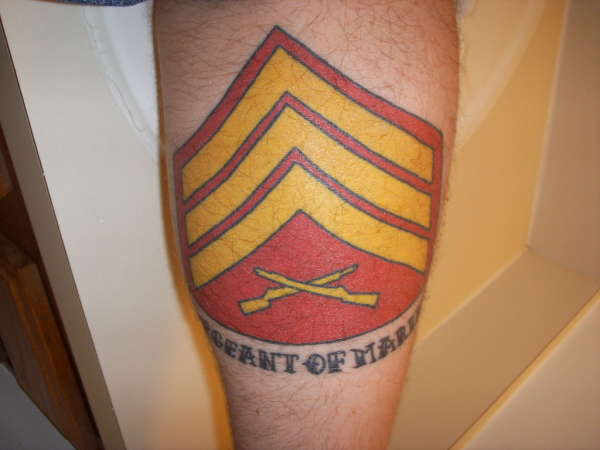 Sergeant of Marines tattoo
