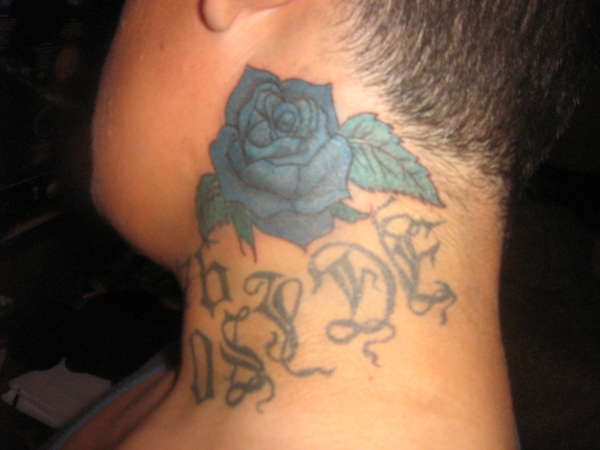 Blue Rose tattoo