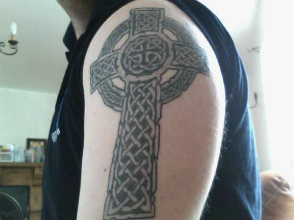 Celtic cross tattoo