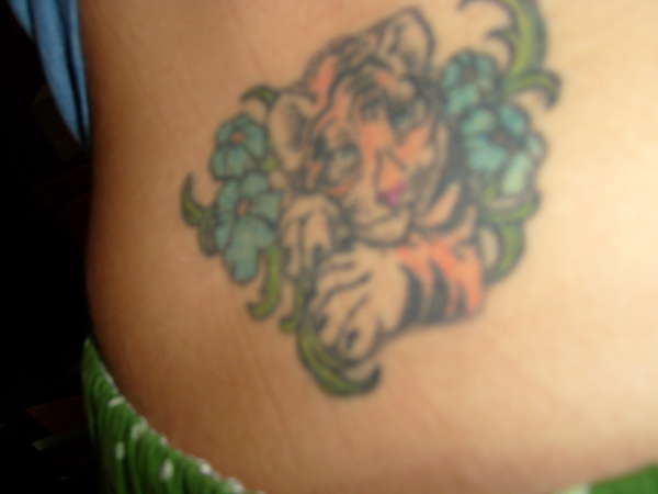 Baby tiger tattoo