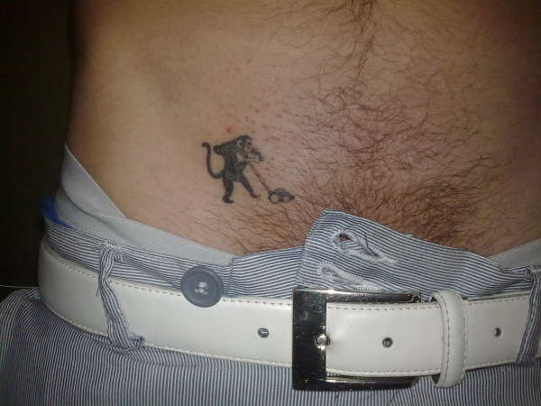 monkey mower tattoo.