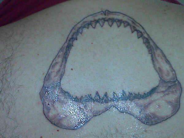 great white jaws tattoo