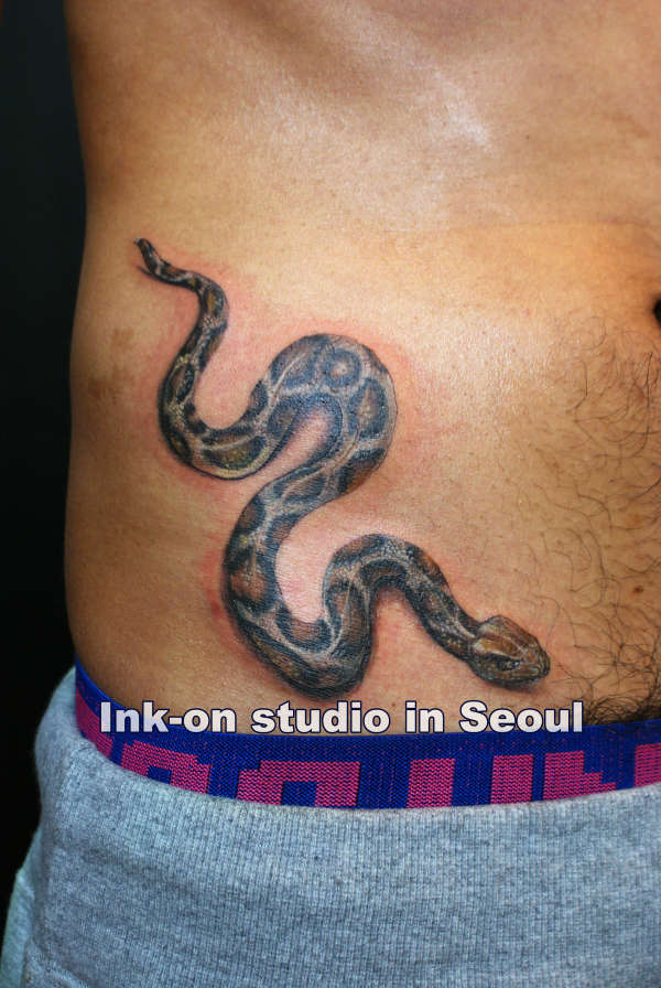 real snake tattoo