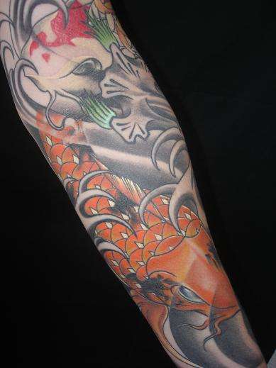 Koi sleeve tattoo