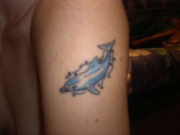 Dolphin/Arm tattoo