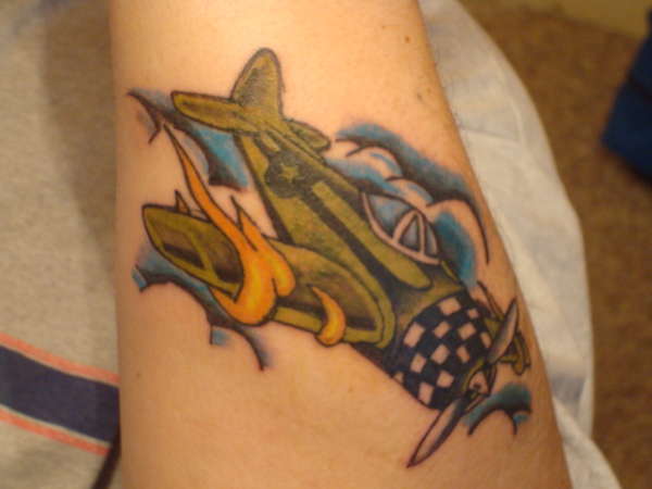 airplane tattoo
