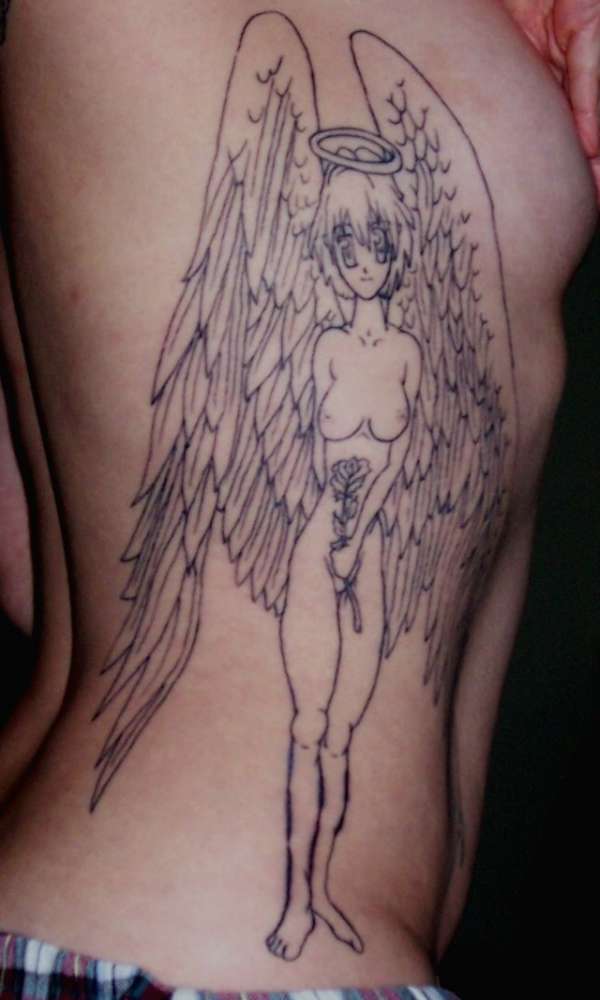 Angel in progress tattoo