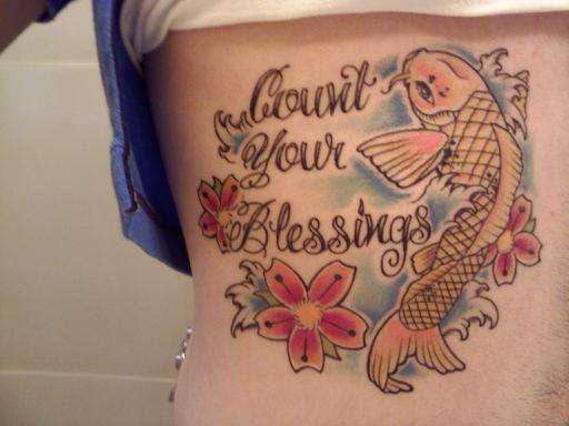 count your blessings tattoo