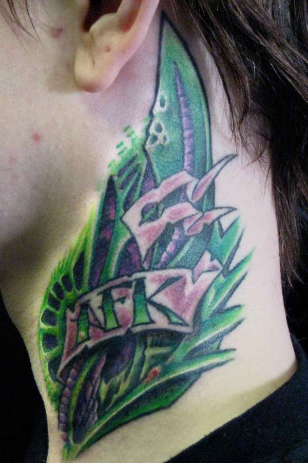 neck piece tattoo