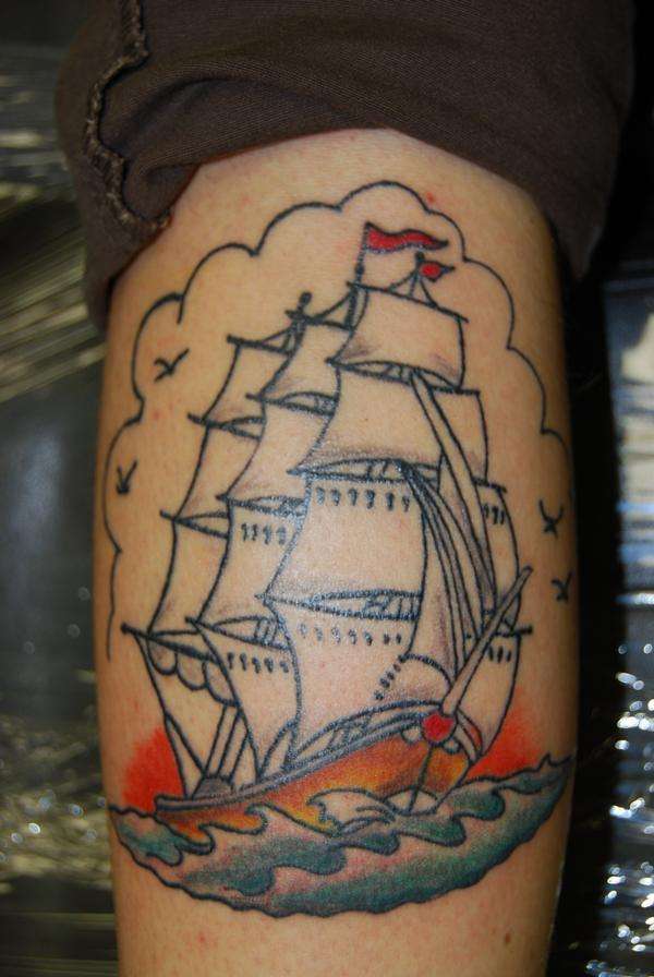 ship tattoo
