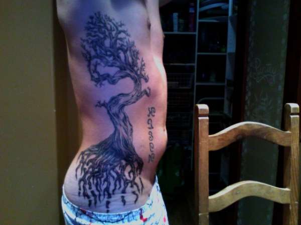 Tree of life, love, and happiness tattoo