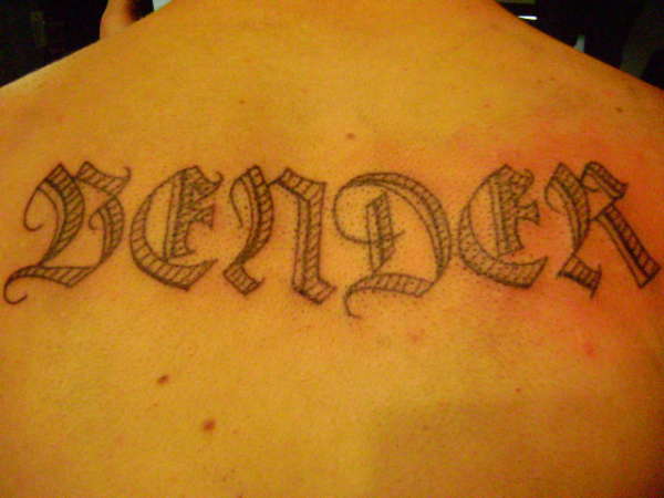 Benders Back tattoo