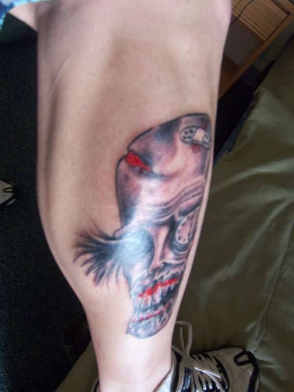 Creepy Face #2 tattoo